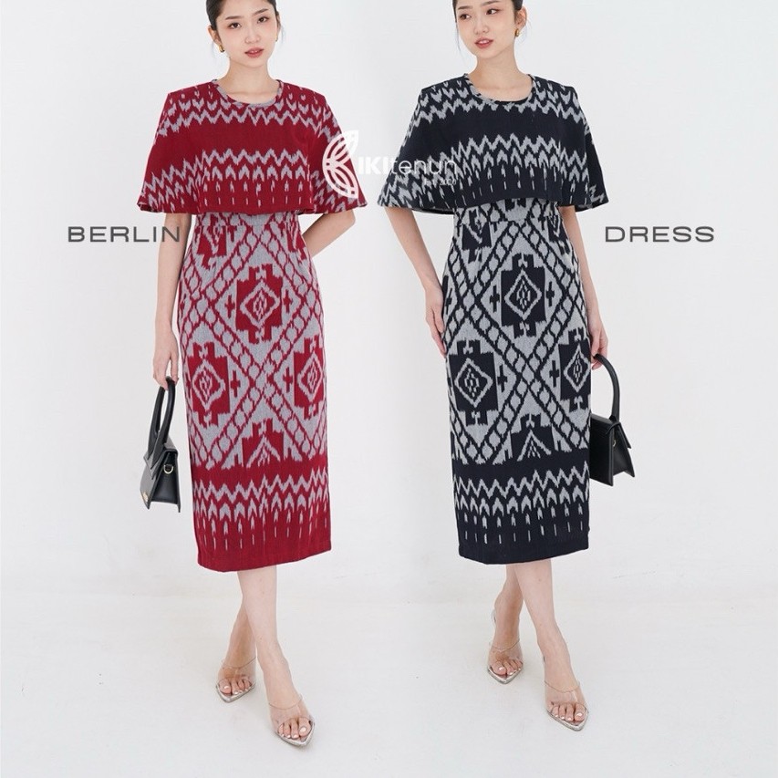 SKYLINEF - Berlin Couple Tenun Dress Blazer Batik