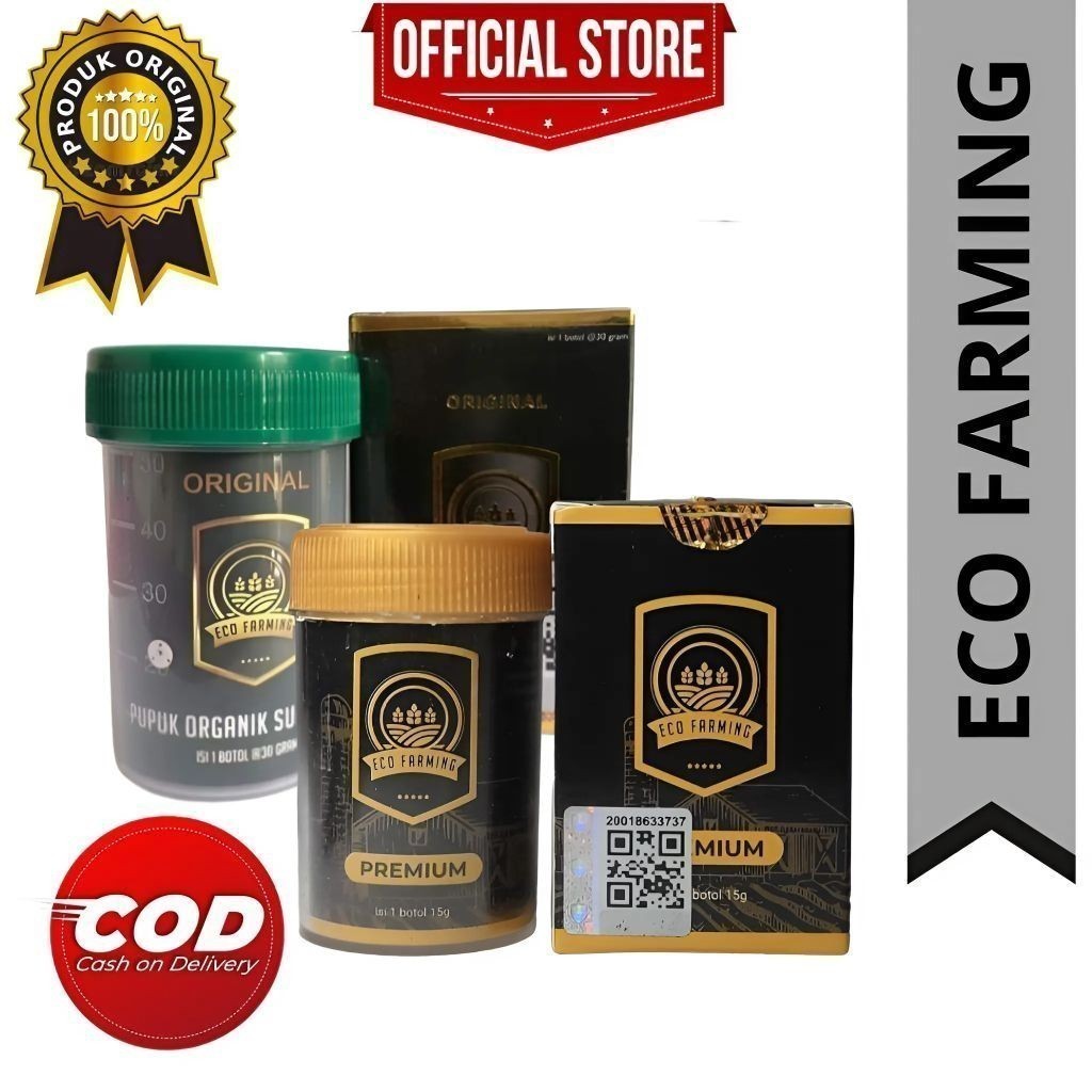 Eco farming original 100% pupuk organik super aktif - pupuk asli