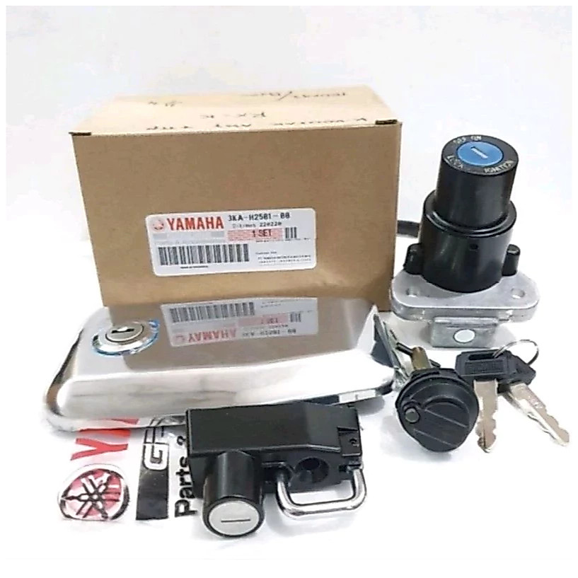 KUNCI KONTAK SET 3KA MOTOR YAMAHA RX KING NEW KUALITAS ORISINIL YGP ASLI KONCI GEMBOK KEY SET