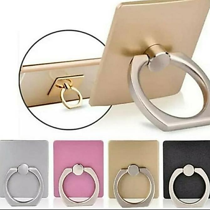 Iring I ring Stand Standing HP Pegangan HP Polos Belakang HP