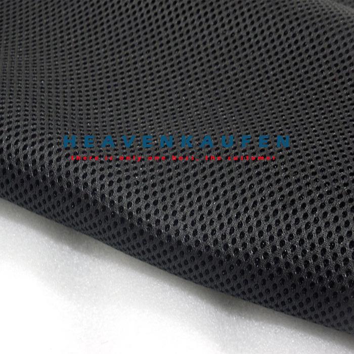 PROMO  Kain Jala Jaring Busa Double Mesh / Mesh Sandwich Warna Hitam Harga Per Meter - hitam