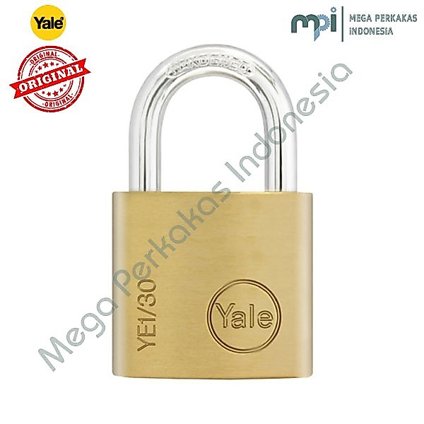 GEMBOK PADLOCK YALE YE1 30 115 Brass Padlock Essential Series