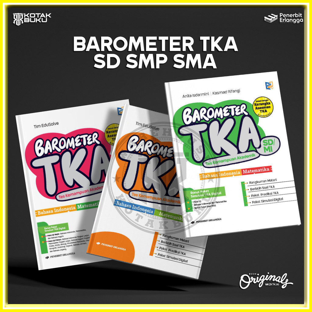 [ Erlangga ] Buku Barometer SD SMP SMA / TKA SD / TKA SMP / TKA SMA