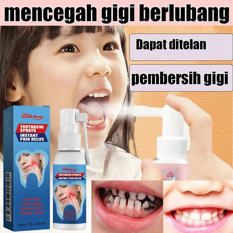 HBESTY Sakit gigi ampuh Toothache spray sakit gigi Semprotan sakit gigi Sakit gigi berlubang Semprot