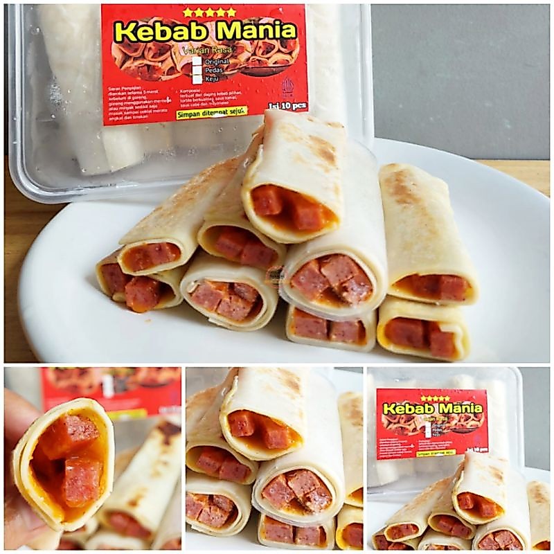 Kebab Frozen isi 10 pcs/Kebab Original/Kebab Pedas isi 10 pcs
