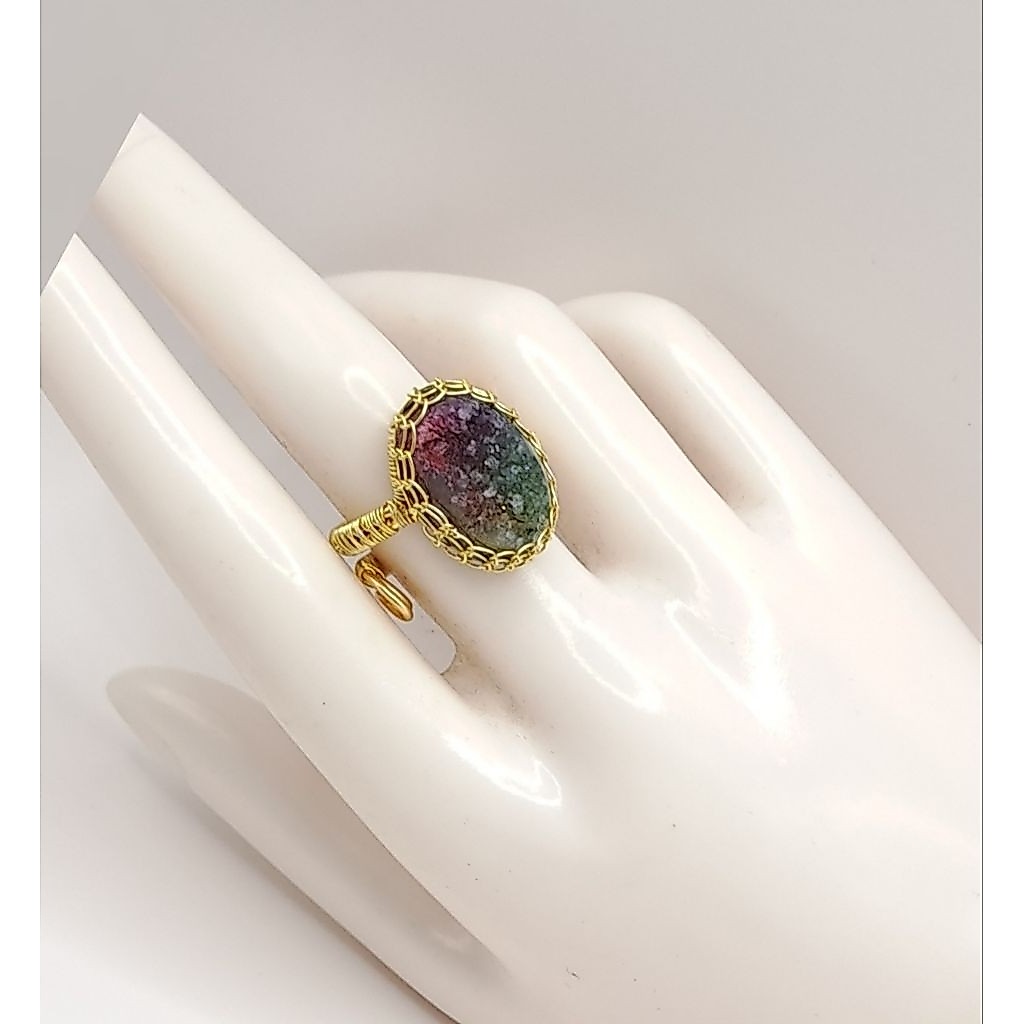 Cincin batu druzy