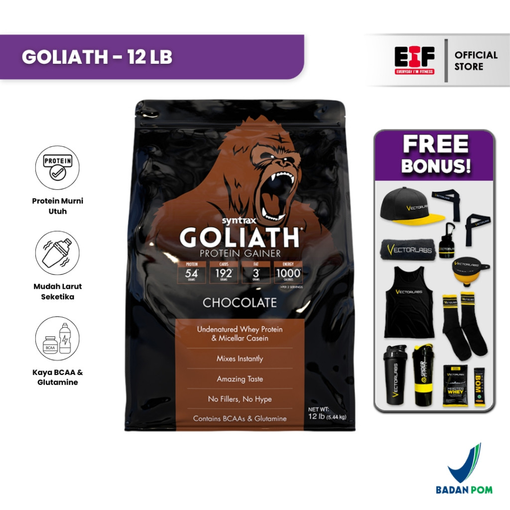 SYNTRAX Goliath Protein Gainer 12lbs Whey Protein
