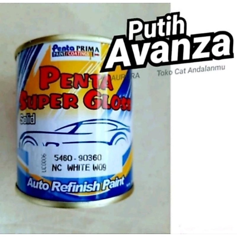 Cat Penta Super Gloss White W09 5460-90360 Putih W09 Avanza