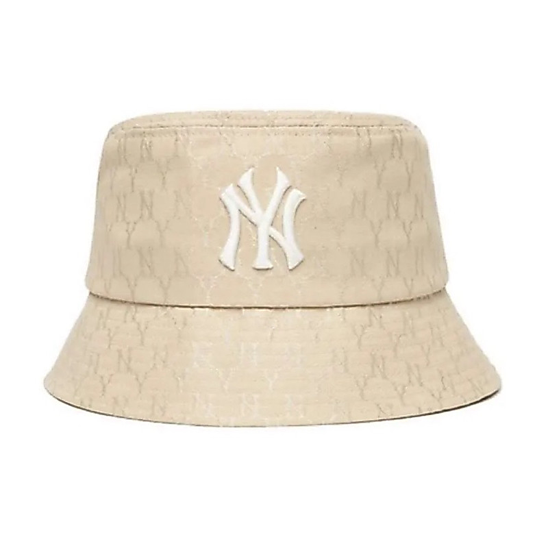 MLB Monogram Classic Bucket Hat New York Yankess - Beige
