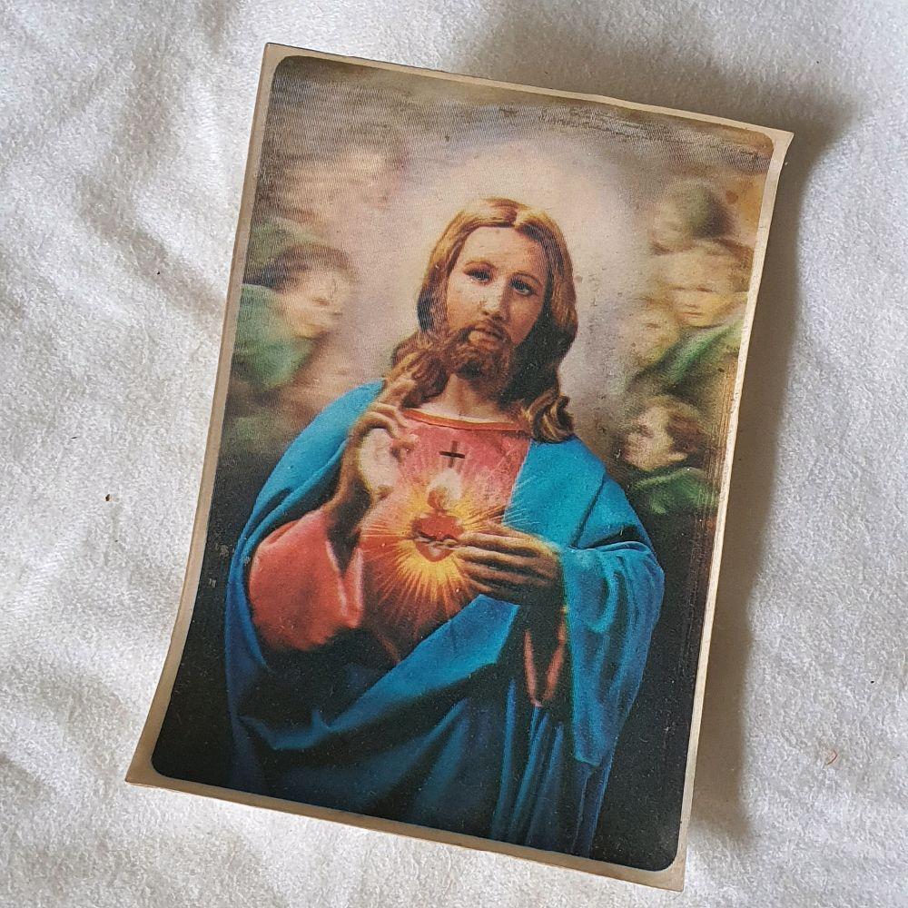 gambar 3d religi katolik kristen kristiani yesus kristus preloved second bekas lawas vintage