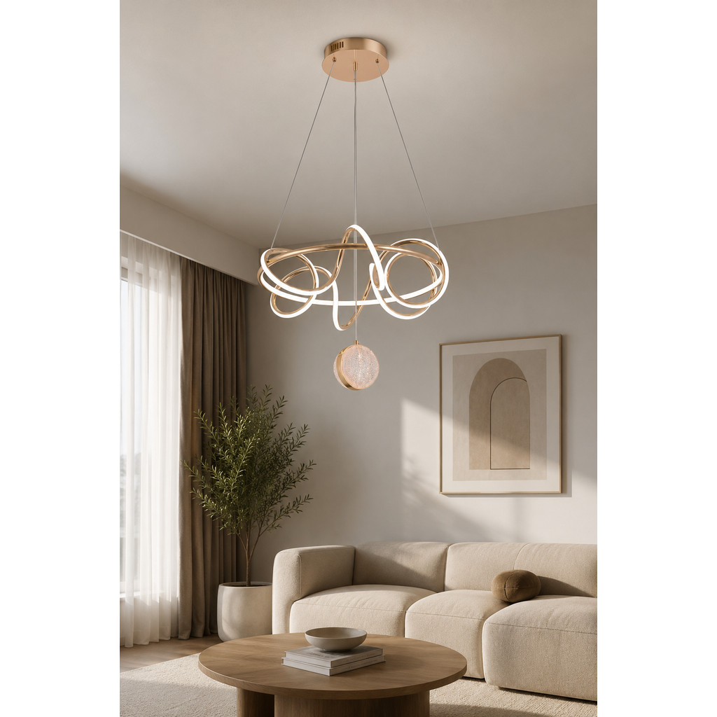 Lampu Gantung Modern Lampu Hias Gold 18070/28805