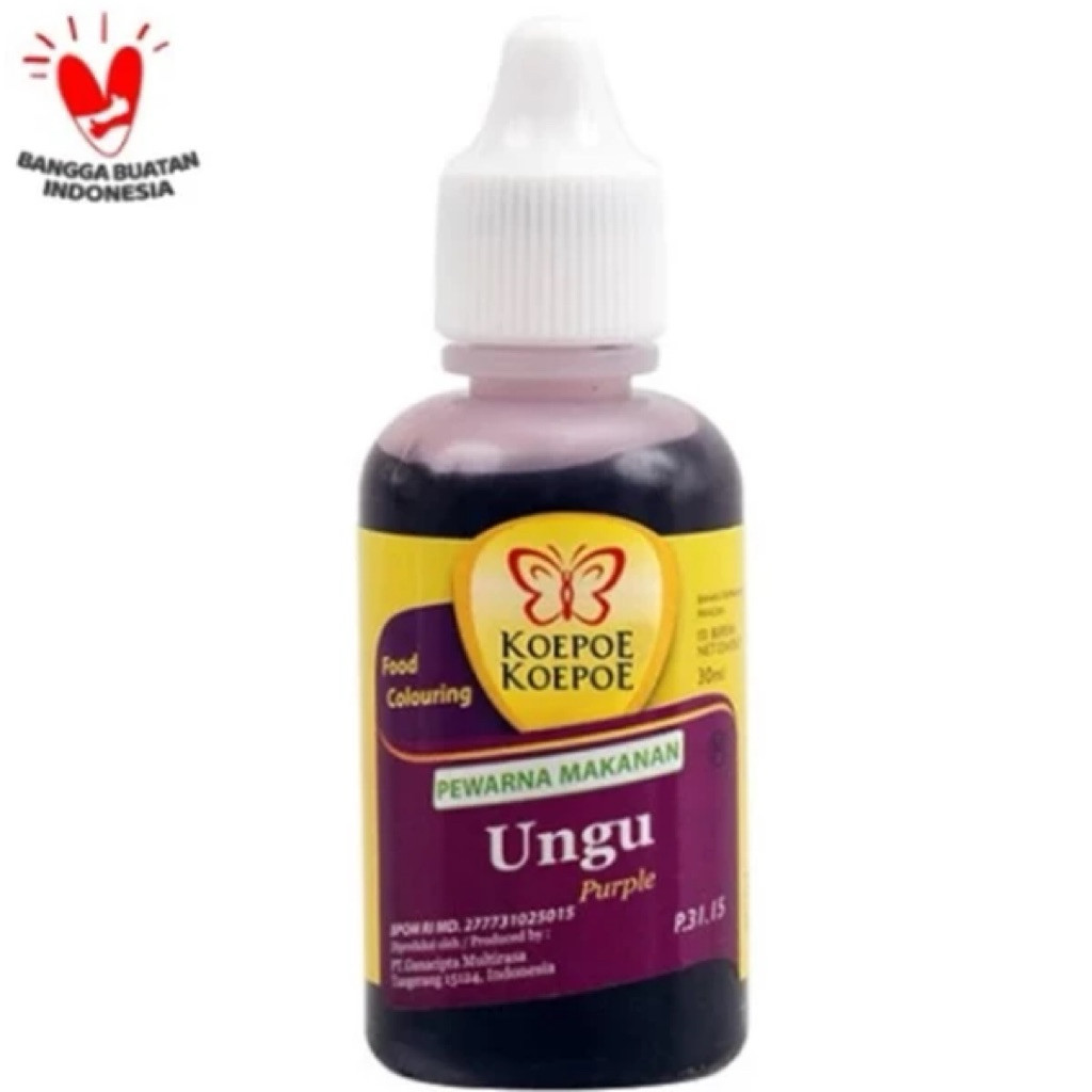JL / Koepoe Koepoe Pewarna Ungu 30ml / KARTONAN / CARGO