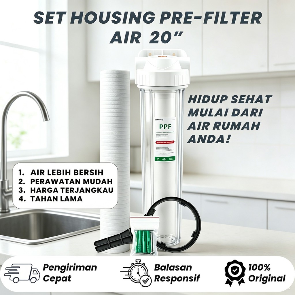 HOUSING FILTER AIR  20" + Filter PPF 5 Micron