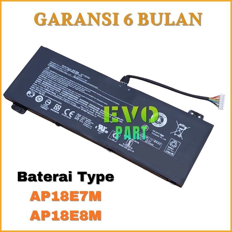 Baterai Batre Acer Nitro 5 AN515-43 AN515-46 AN515-46 AN515-44 AN515-53 -NEW