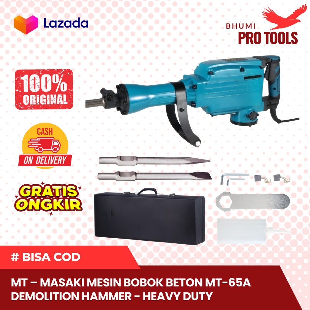 BISA COD MTMASAKI Mesin Bobok Listrik Beton Mesin Palu Jack Hammer MT 65A Mesin Bor Electric Drill M