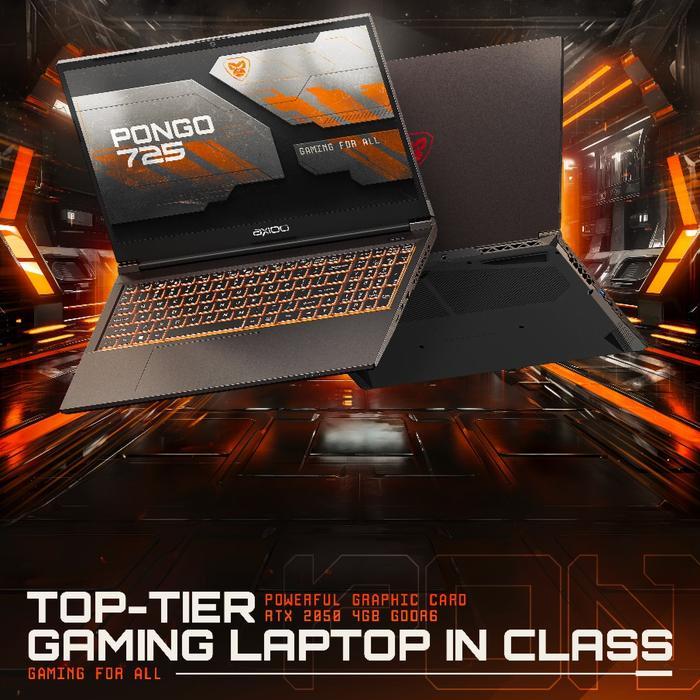 LAPTOP AXIOO PONGO 725 i7 12650H 512GB RTX2050 4GB 15.6" FHD 144Hz W11 - RAM 16GB