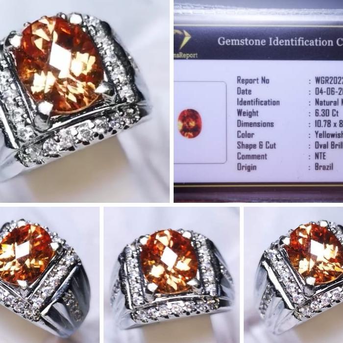 Cincin golden citrine memo