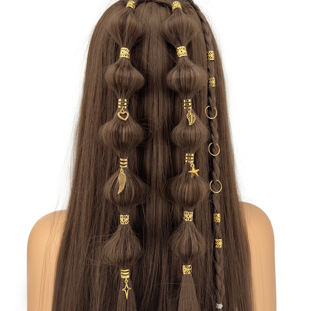 45Pcs Ring Hijab Cincin Clip Rambut Jepit Rambut Ring Gimbal Aksesoris Kepang Sayap Kupu