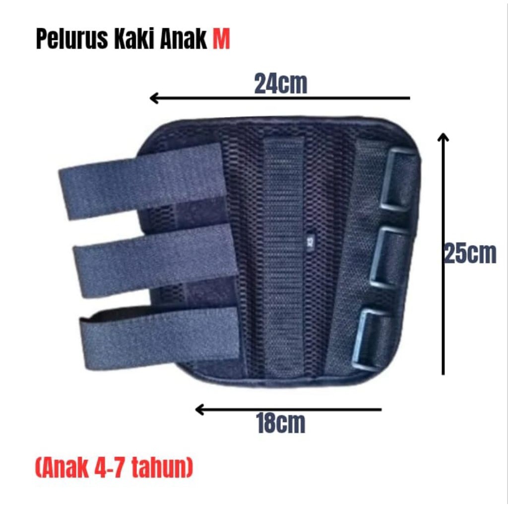 pelurus kaki anak atau balita / penahan cidera patah tulang kaki anak / back slab calf / pelurus kak