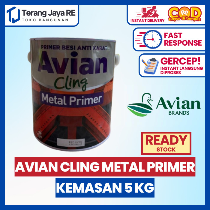 Cat Dasar Besi AVIAN CLING METAL PRIMER 5 KG