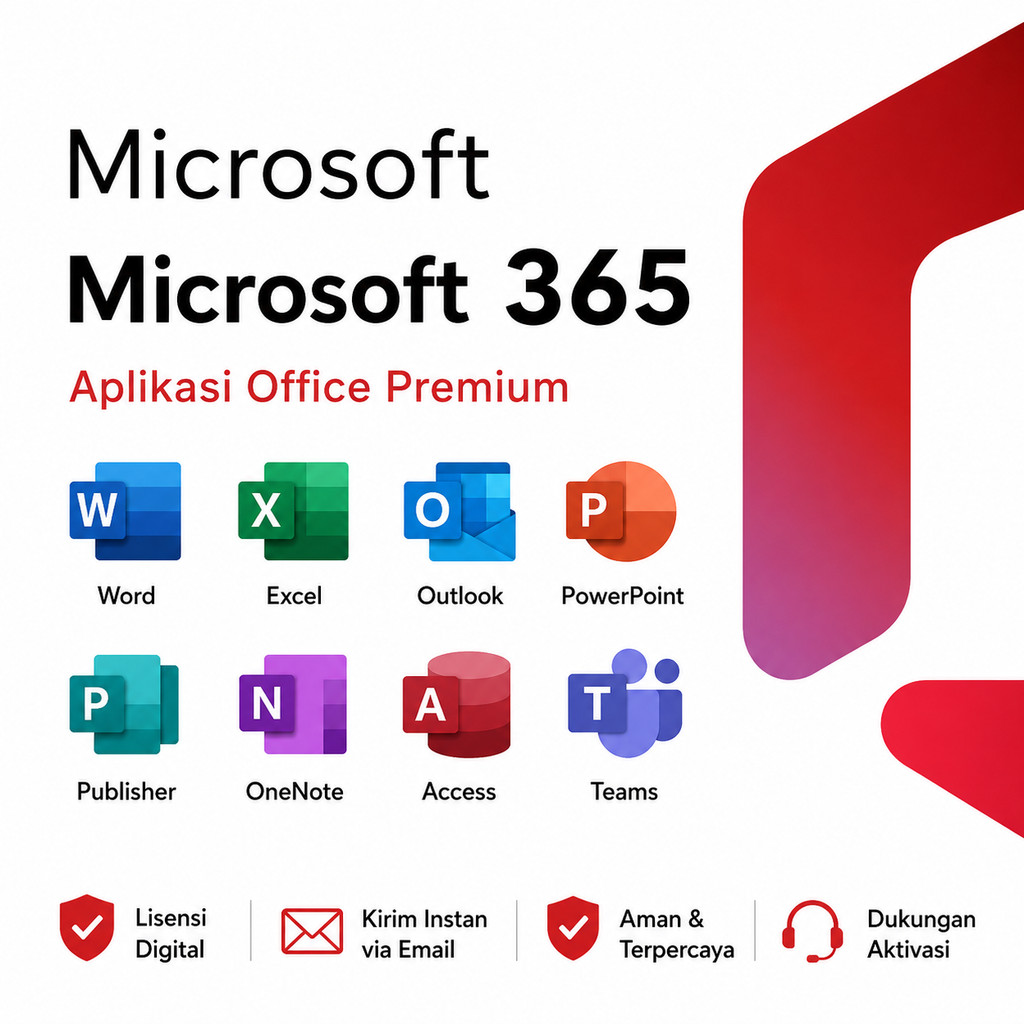 SSP Microsoft 365 Lisensi Resmi Multi Perangkat 5 Login Bersamaan Support Mac Windows Android iOS + 