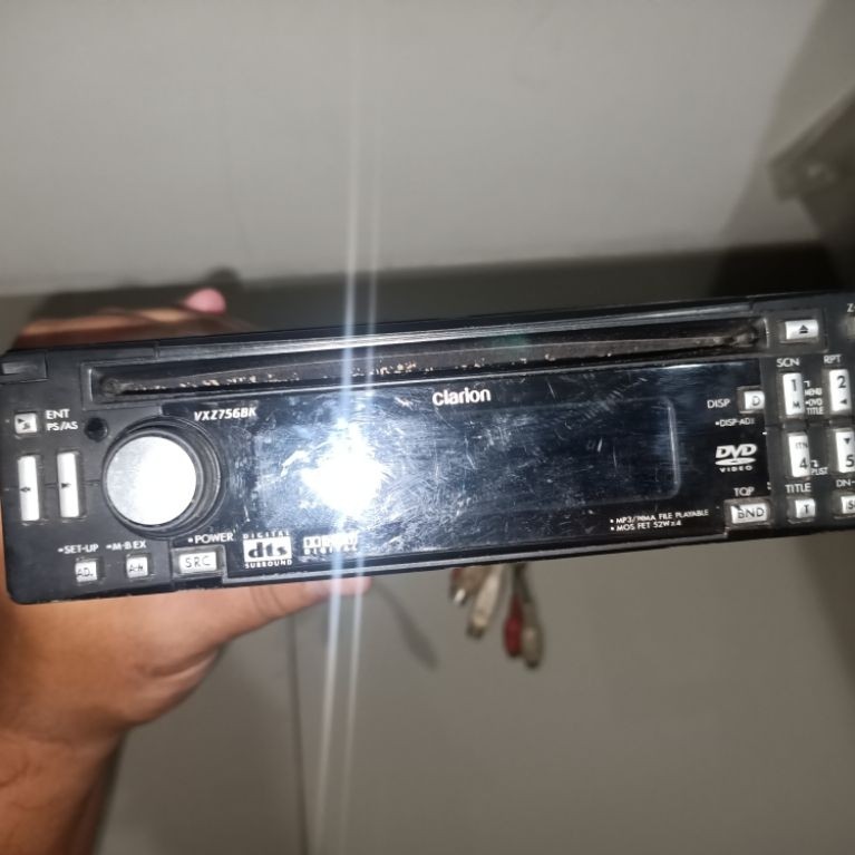 Headunit Clarion VXZ756 Burr Brown DAC 24bit Surrond 5.1