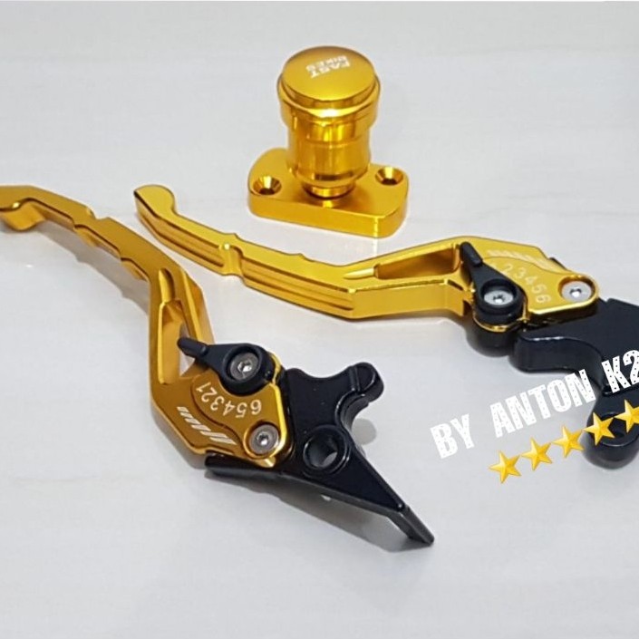 HANDLE REM BRAKE/TUAS Paket tuas rem CNC dan tutup tabung master rem variasi untuk Beat dan Vario RE