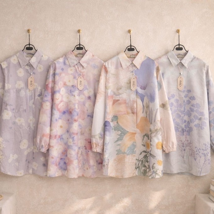 JUANXSHOP Pakaian Atasan Kemeja Katun Jepang Premium Wanita Bahan Adem Dan Nyaman By Adisa Official