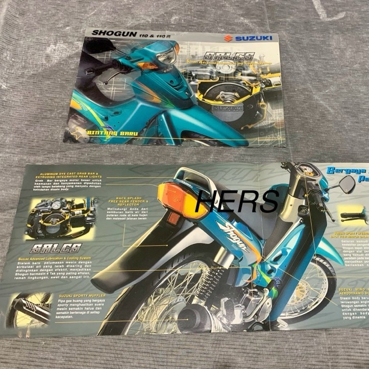 Brosur Suzuki Shogun 110 New 2001 ASLI