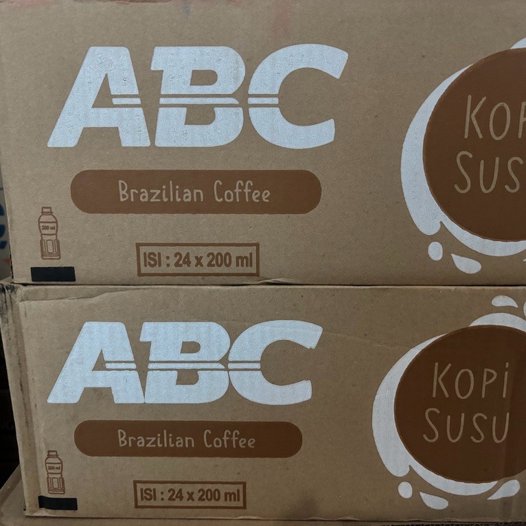 Kopi susu ABC kemasan botol 1 dus isi 24 botol