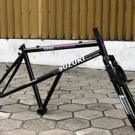 FRAME SEPEDA MTB 26 FRAME CROMOLY SEPEDA SUZUKI TECH 6000 ELEVATED NOS