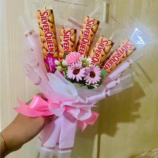 Buket coklat silverqueen bengbeng Gift NS