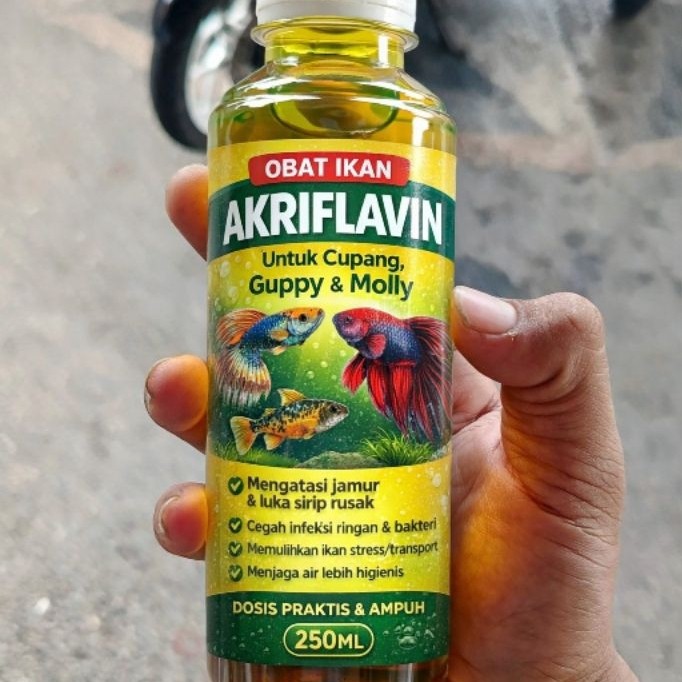 obat ikan acriflavine HCI BPC 250ML kemasan botol