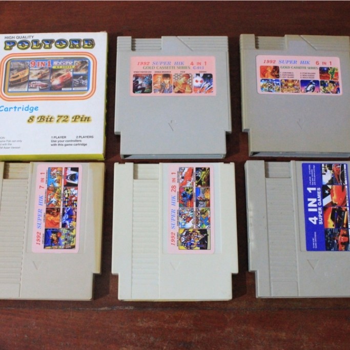 Kaset Vcom 8 Bit 72 Pin Multi Super Game Refurbished Tested Normal Game Jadul
