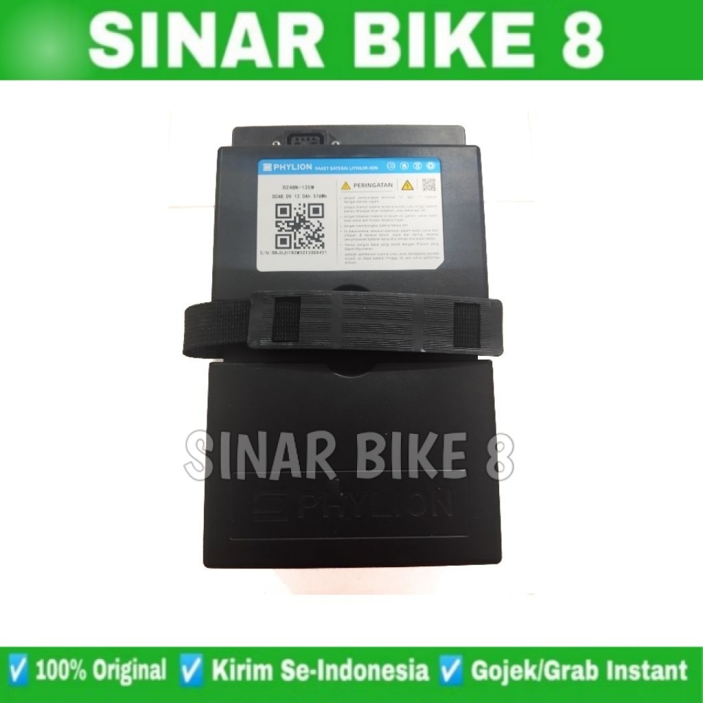 BATERAI LITHIUM ION PHYLION 48V 12Ah ORIGINAL
