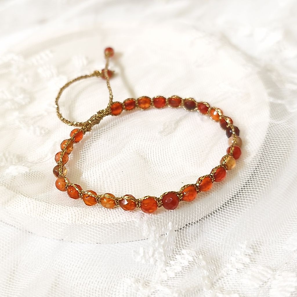 BRACELET CARNELIAN STONES AGATE TALI SAMAPURA
