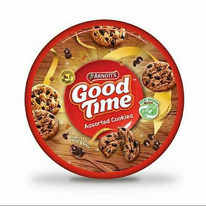 Good Time Cookies biskuit 277 gr roti kaleng kue lebaran promo murah