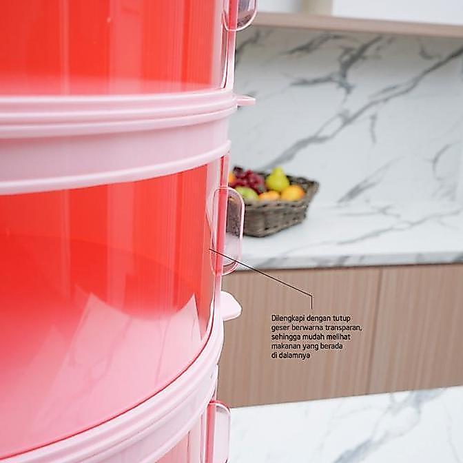Dishes Keeper Set 5 Stacks Tudung Saji Susun Tingkat 5 Technoplast LL