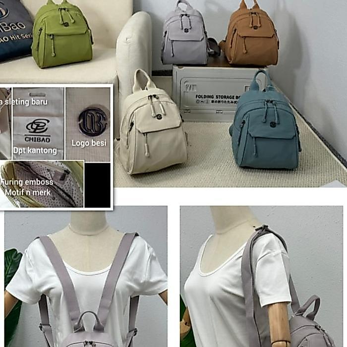 Tas Ransel Wanita Chibao 00461-Sf# Kanvas Nano - Big - Backpack, Cewek