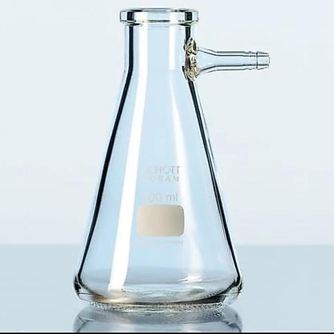 NEW filtering flask 1000 ml duran erlenmeyer 1000 ml filter erlenmeyer 1 l