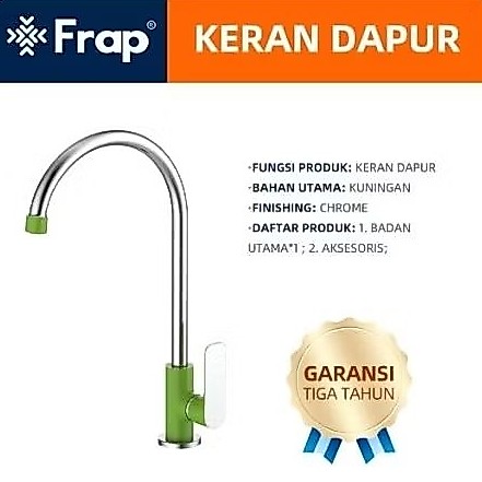 FRAP IF4102-9 Kran air Keran wastafel KeranDapur Hijau Green Sink Tap
