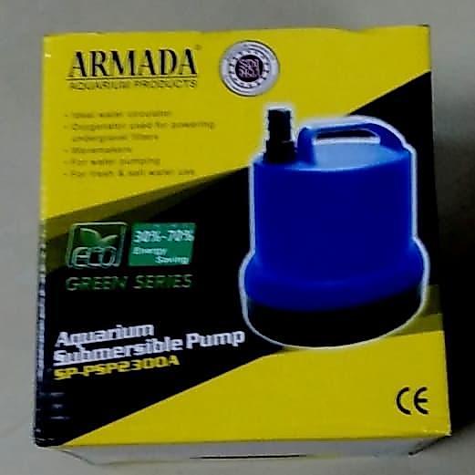 pompa celup kolam ikan Armada SP-PSP2300A 27W Fmax.2500L/H Hmax.2.5m