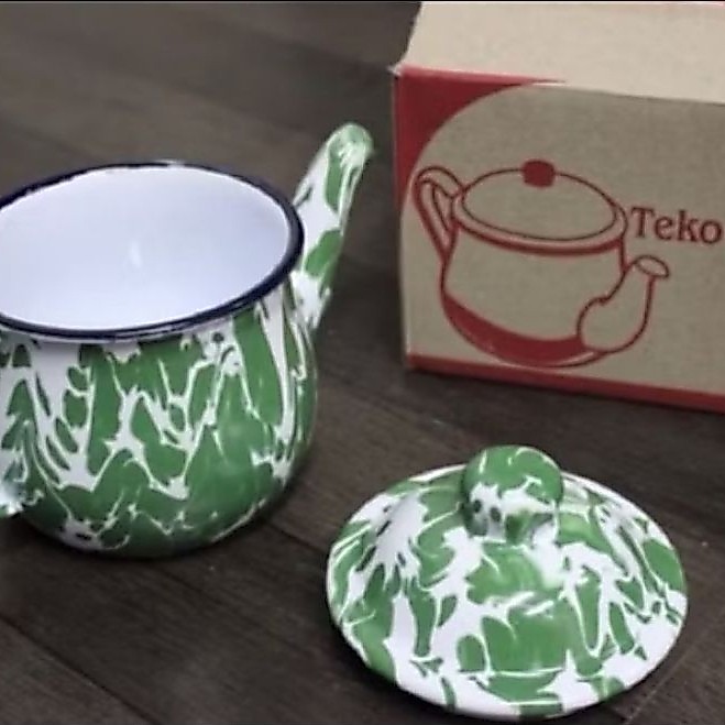 Teko Blirik Ekonomi 12 Cm WM/Teko Ceret Poci Mungil Jadul Blirik Hijau