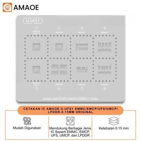 CETAKAN IC AMAOE SERI U-UFS1 - CETAKAN IC