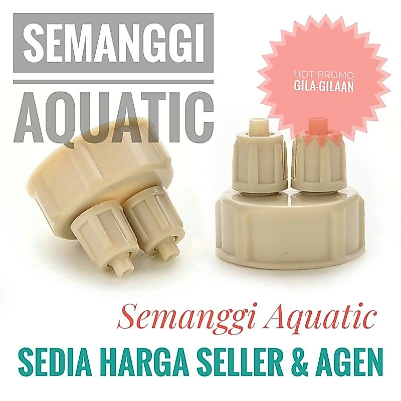 Tutup Botol CO2 DIY / Tutup CO2 Tabung / CO2 Diffuser / check valve