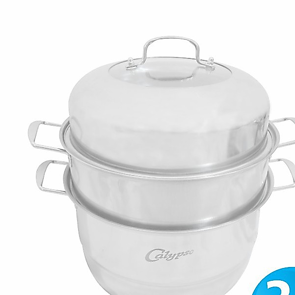 Panci Steamer Kukusan Stainless Susun 3 Calypso 28 cm Dandang