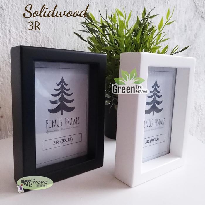 Frame Foto Kayu 3d Soliwood ( tanpa rongga ) 3r - Putih