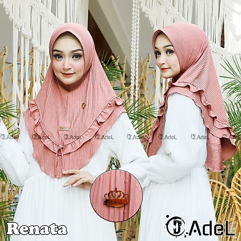 SHELOVESHOPP - HIJAB BY FALS KHIMAR PLISKET PED TALI PITA STD PREMIUM ORIGINAL FALS DAURAGAMA HIJAB 