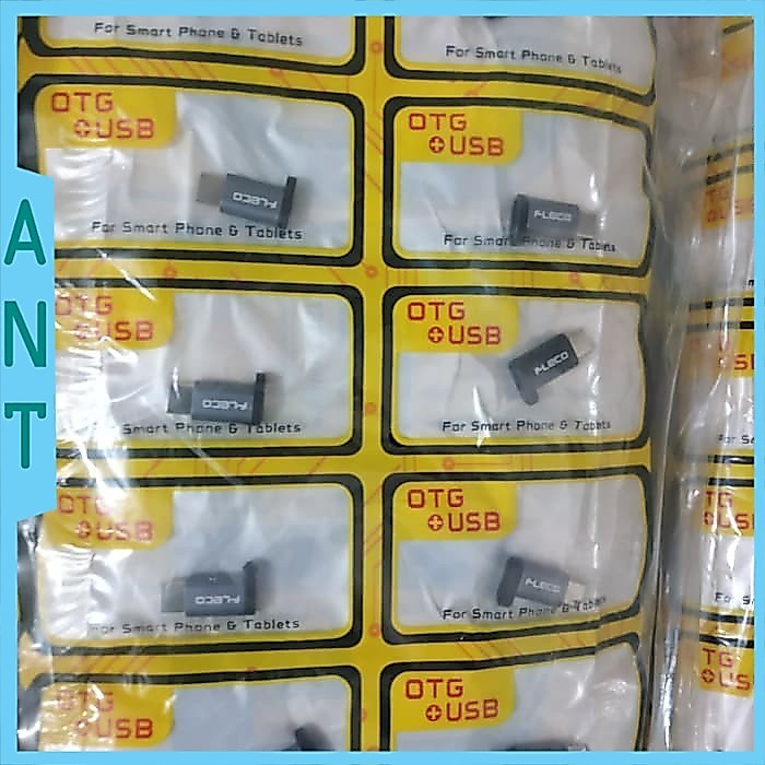 Fleco Otg Converter Micro to Type C Otg Sambungan Micro ke Tipe C ASLI