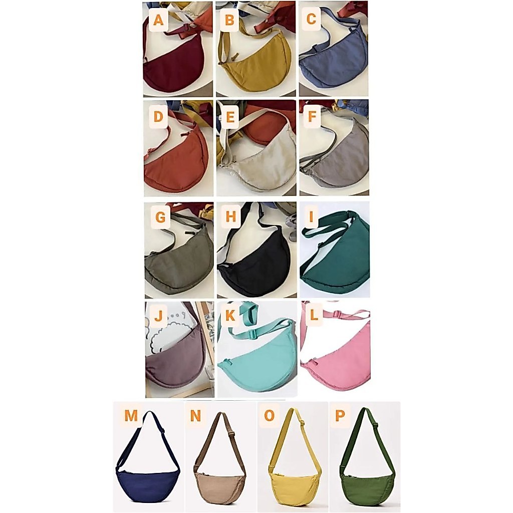 TAS BAHU UNIQLO / SLING BAG ALA UNIQLO / WAISHBAG ALA UNIQLO / HALFMOON BAG / TAS SELEMPANG UNIKLO /